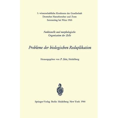Probleme der biologischen Reduplikation, Taschenbuch von , Springer Berlin, 978-3-540-03638-8