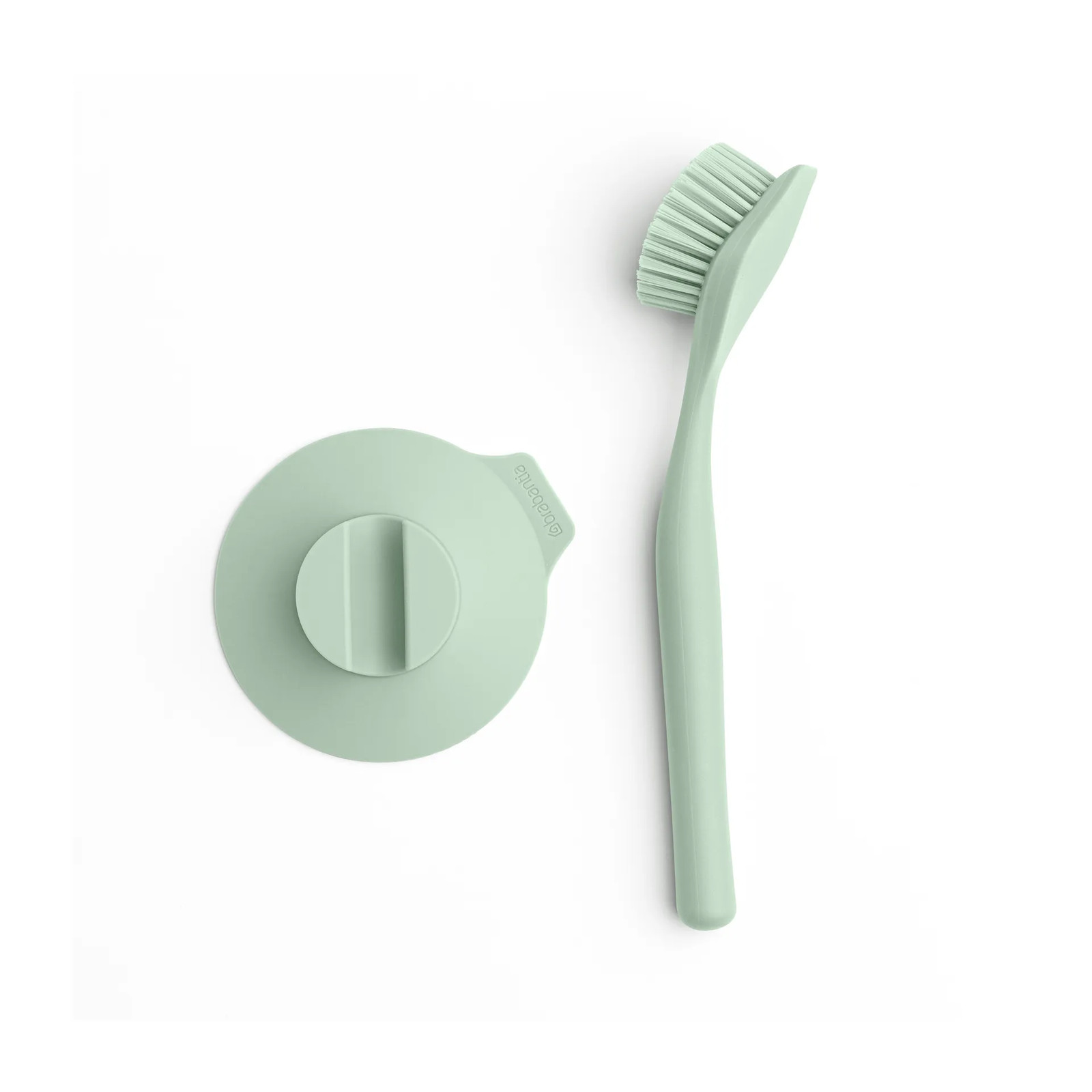 Brabantia afwasborstel met zuignap Jade green