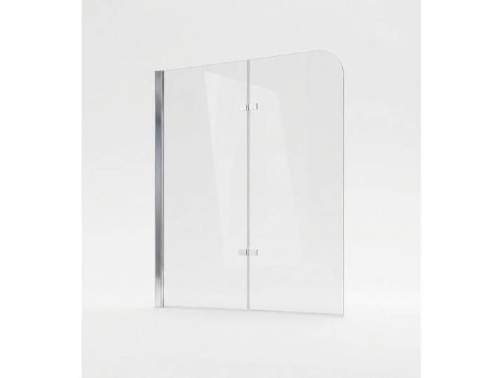 Badplaats Badewanne Austin 2 Teile cm Chrom - 120 x 140 cm, Chromfarben, Glas, Rechteckig, 120x140 cm, Badezimmer, Baden & Duschen, Badewannenaufsatz
