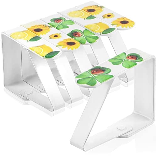 COM-FOUR 6x Tafelkleedclips met Citroen Motief