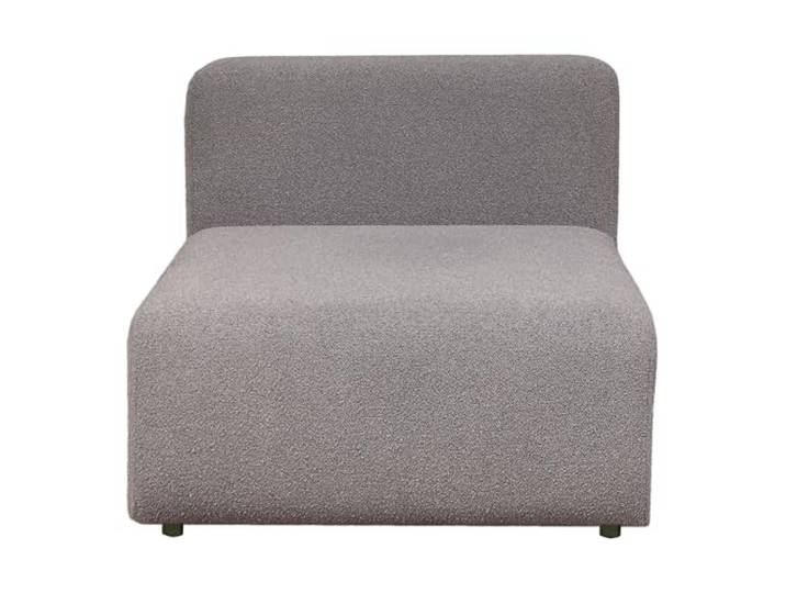 [en.casa] Sofa-Modul Suldal Sitzelement mit Rückenlehne Mittelteil Sessel Sofa-Element Modulares Sofa gepolstert 110 x 83 x 68 cm Webstoff Couch-Element Grau
