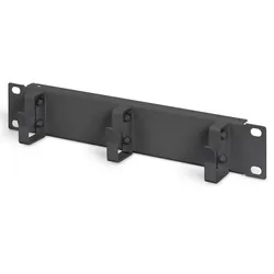 DIGITUS "254 mm (10"") 1HE Kabelrangierpanel 3x Kabelringe, 44x254x50 mm, schwarz (RAL 9005)"