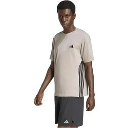 adidas Workout Essentials Feelready 3 Stripes T-Shirt Herren - mg
