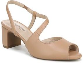 Women's Theo Peep Toe Pump by LifeStride in Camel Tan (Size 7 M)