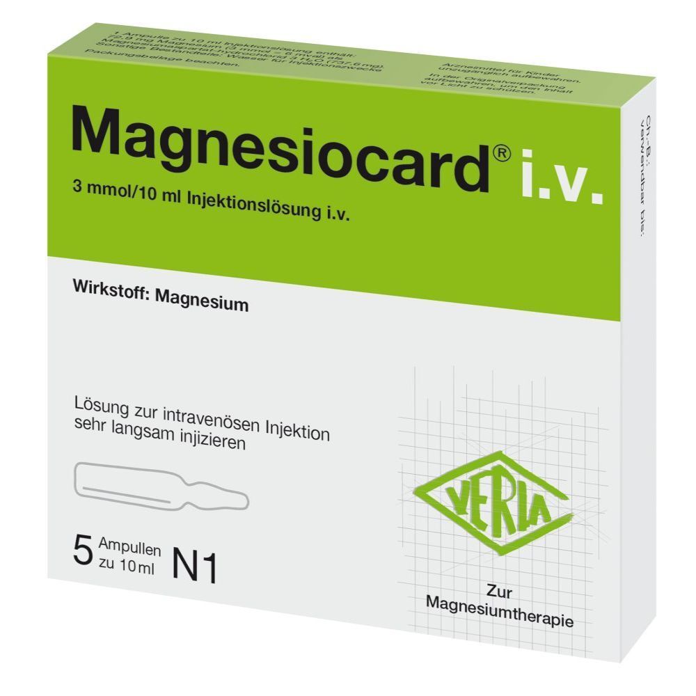 Magnesiocard i.v. Injektionslösung 5x10 ml