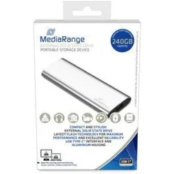 MediaRange MR1101 (0.24 TB), Externe SSD, Silber