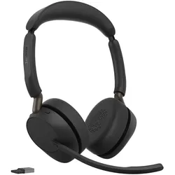 Jabra Evolve3 65 UC Stereo Headset On-Ear schwarz