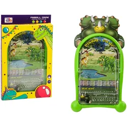 Flipper-Arcade-Spiel Dinosaurier stehen grün