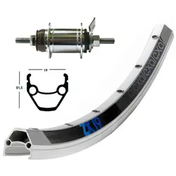 Exal, Laufräder, (Hinterrad, 28")