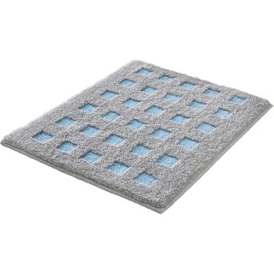 Badematte KLEINE WOLKE "Boxes, Badvorleger, Badezimmer Teppich", grün (opal), H:20mm, Polyacryl, Badematten, Badematte, Badteppich, modernes Design, Hoch/Tief Effekt