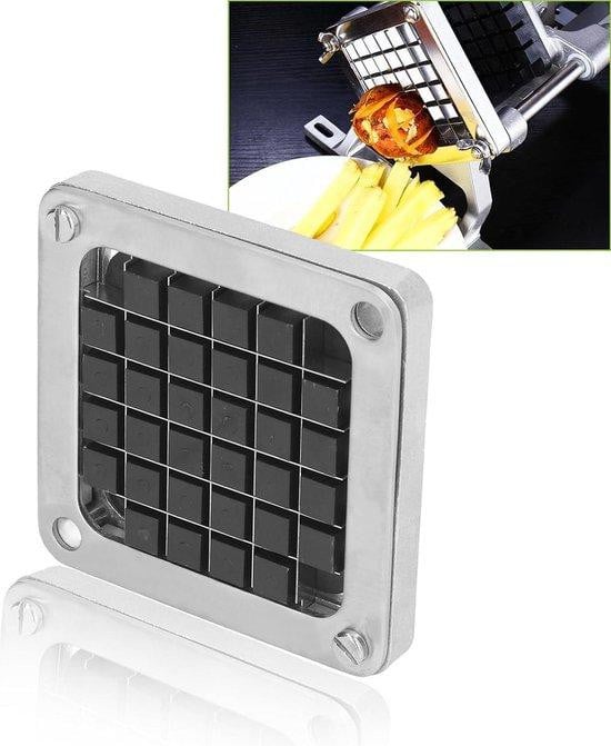 Rostvrijstalen messen voor friet, 12 mm, zilver