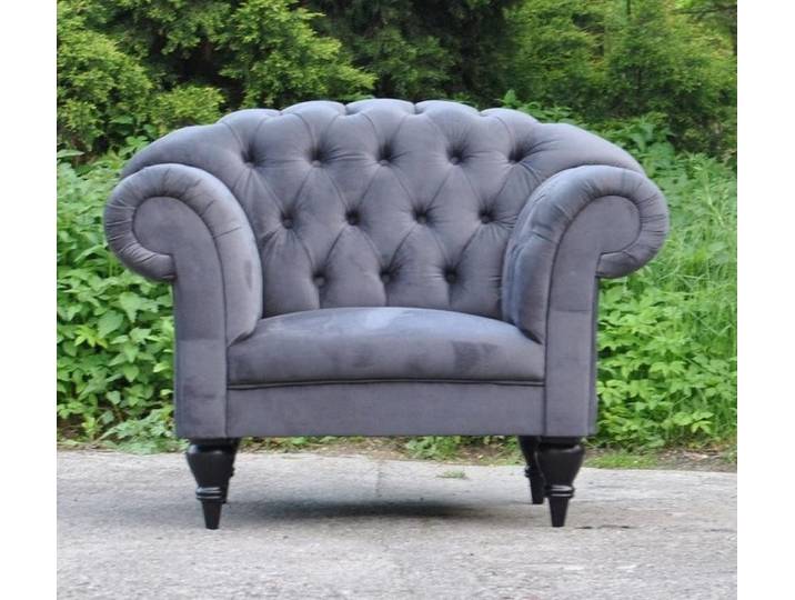 Xlmoebel Chesterfield-Sessel Samt-Sessel in Grau mit Chesterfield-Design für elegantes Wohnen (Sessel 4069424941951), Hergestellt in Europa
