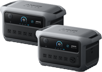 2× Anker SOLIX C2000 Gen 2 Portable Power Station