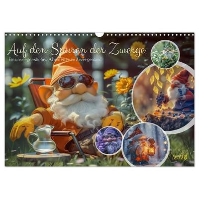 Auf den Spuren der Zwerge (Wandkalender 2026 DIN A3 quer), CALVENDO Monatskalender