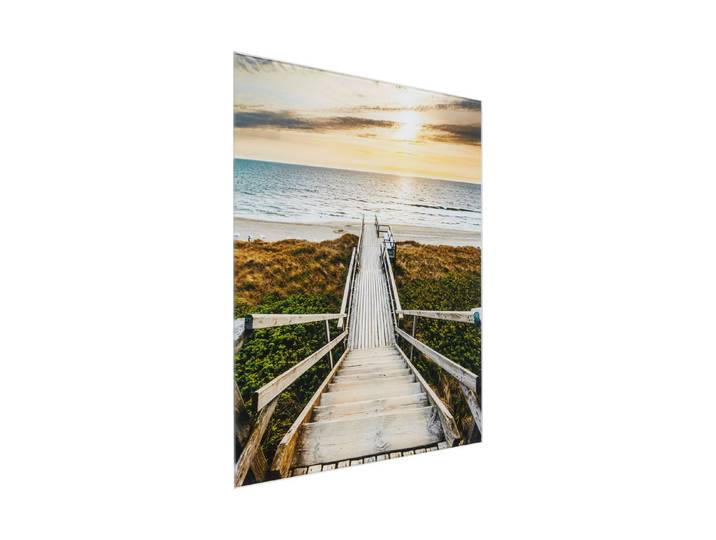 Glasbild 50x50 Road To Sea