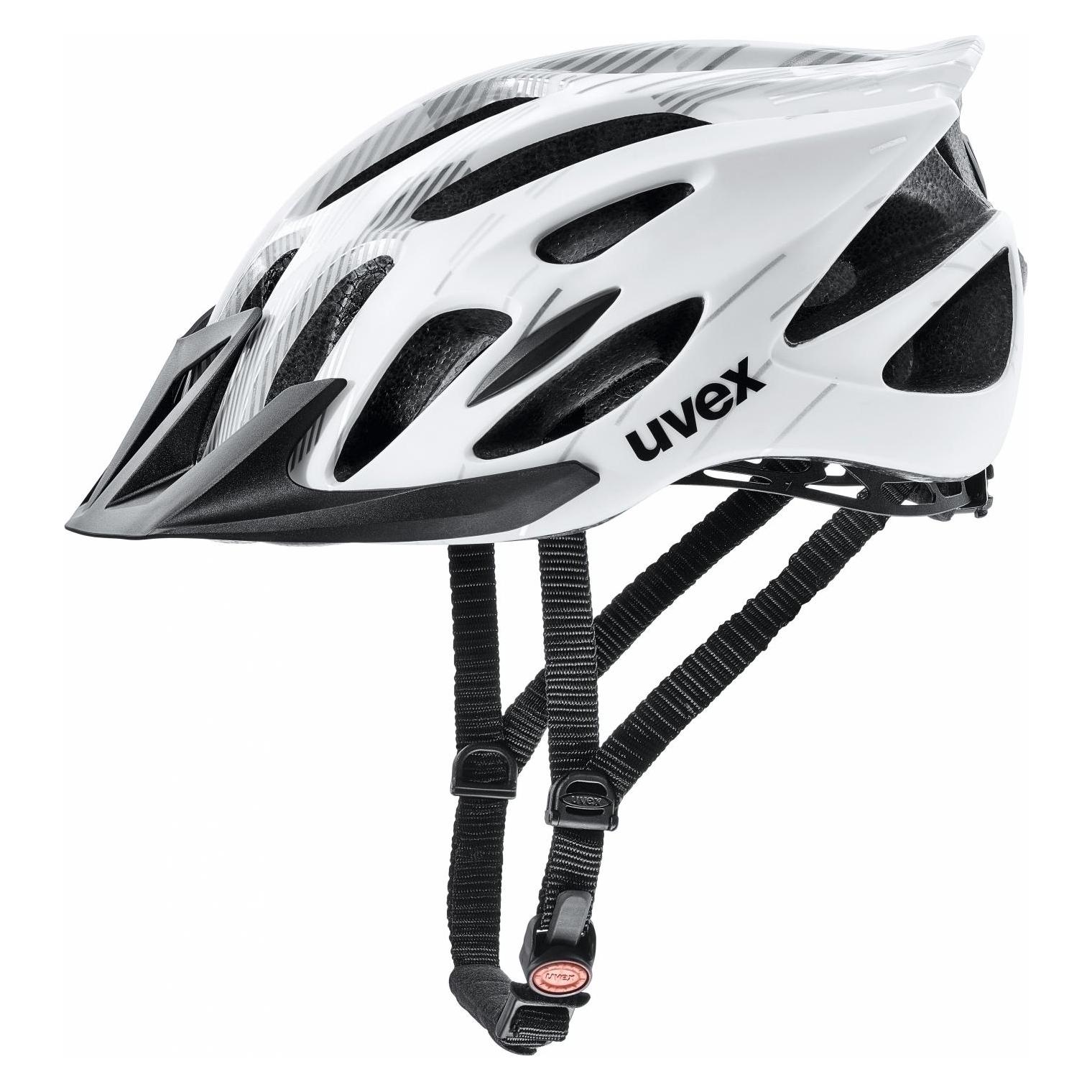 Uvex Flash Fahrradhelm (Grösse: 53-56 cm, 02 white/black) (53 - 56 cm) (23983322)