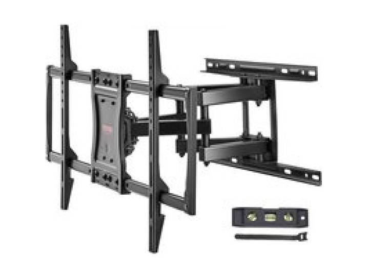 VEVOR Support Mural TV pour Écrans 37-75 pouces Jusqu'à 60 kg Fixation TV Murale Inclinable et Orientable Max. VESA 600x400 mm Accroche TV Mural à Mouvement Complet en Acier au Carbone Maison Bureau