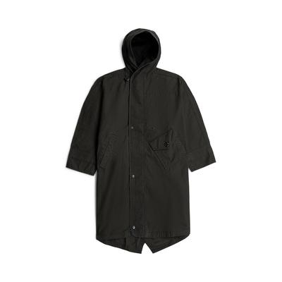 Parka G-STAR "Fishtail Parka", Damen, Gr. XL, schwarz (dk schwarz), Obermaterial: 70% Baumwolle, 30% Baumwolle, Jacken Parka