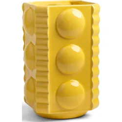 Vase Facet, gelb