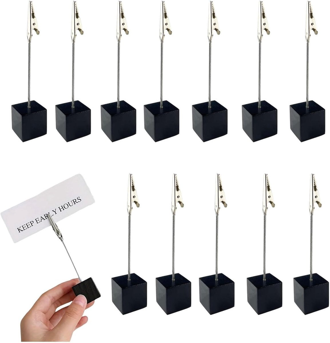 22 Stuks Houten Kaart Houder Clips voor Foto's, Notities en Berichten