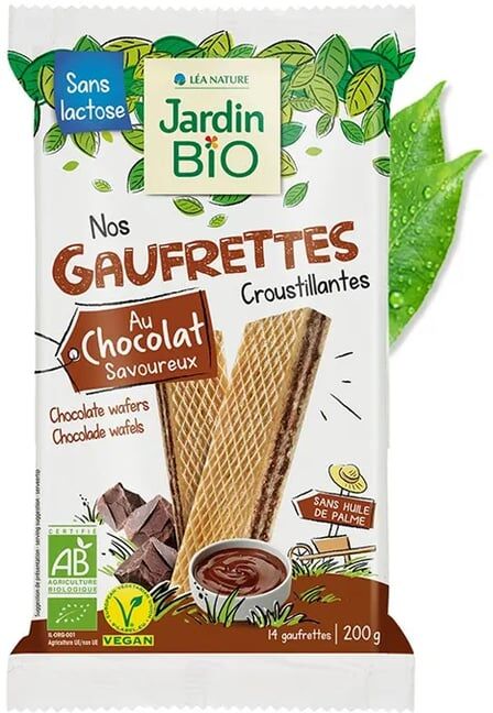 Jardin Bio Waffers De Chocolate Bio 200g Chocolate