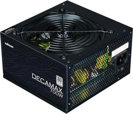 ZALMAN DecaMax 700W Netvoeding, 80 Plus gecertificeerd, niet-modulair, 120mm ventilator, zwart