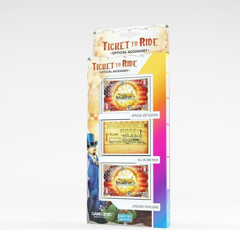Gamegenic Beschermhoezen voor Ticket to Ride, 152 stuks