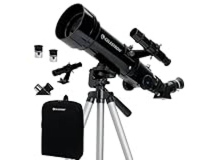 Celestron 21035 Travel Scope 70 Portable Refractor Telescope Kit with Backpack, Black