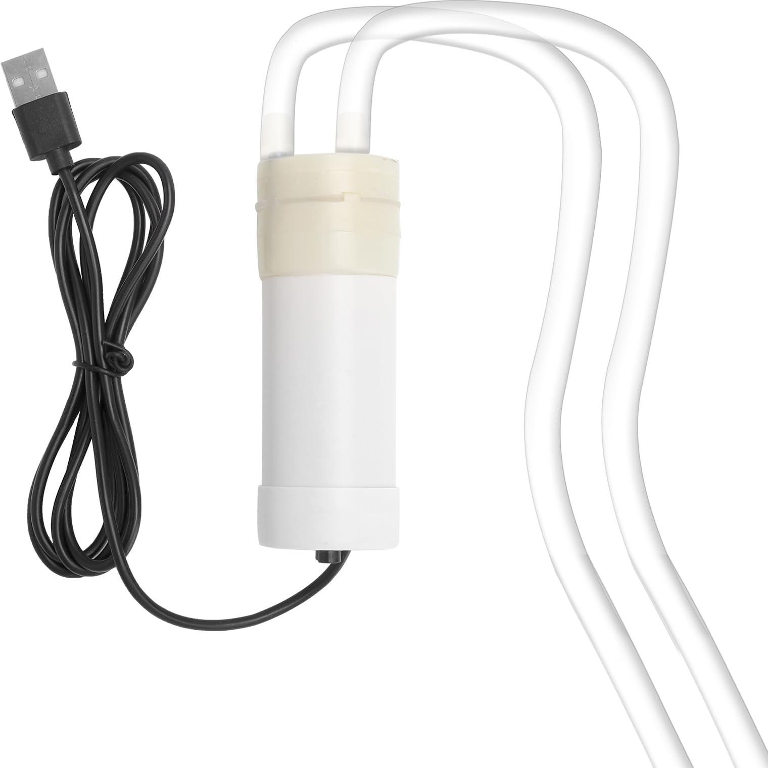 Selius Mini-waterpomp met USB DC, zelfaanzuigende 5V stille circulatiepomp voor aquarium en tuinirrigatie