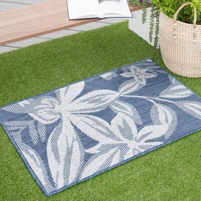 Alise Rugs Exo Coastal Floral Indoor/Outdoor Area Rug