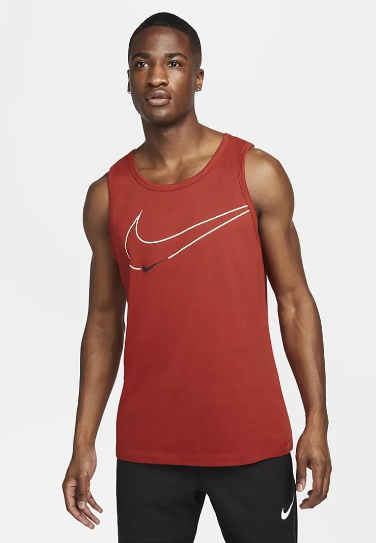 Nike Dri-FIT grafisch trainingstankvest voor heren in rood