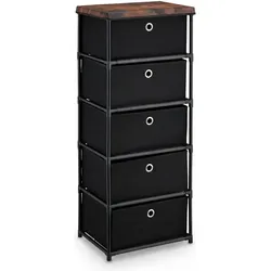 Relaxdays, Kommode + Sideboard, Kommode (43 x 33 x 105 cm)