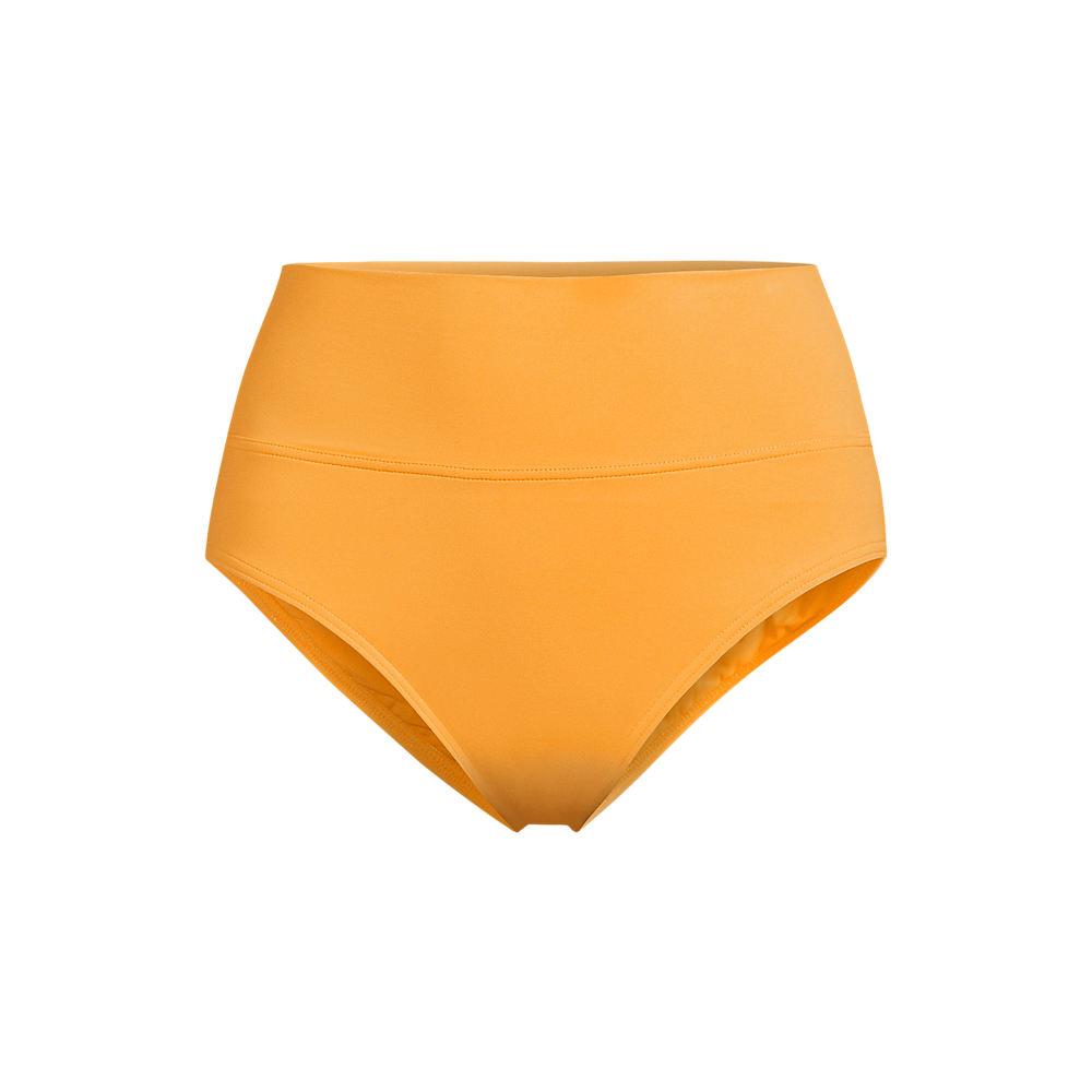Bikinihose zum Umschlagen, High Waist, für Damen, Damen, size: regular, Orange, Nylon-Mischung, by Lands' End