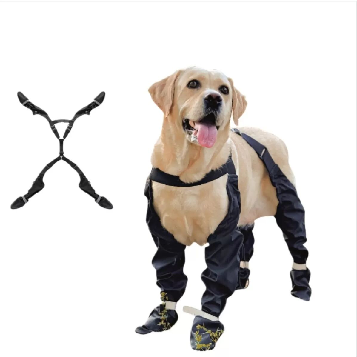 INF Pet Anti-Drop/Schmutzabweisende/Wasserdichte Outdoor-Schuhe mit elastischen Bändern M