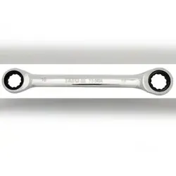 Doppelringratschenschlüssel, Ratschenschlüssel 8/9 mm, feinverzahnt, CrV-Stahl