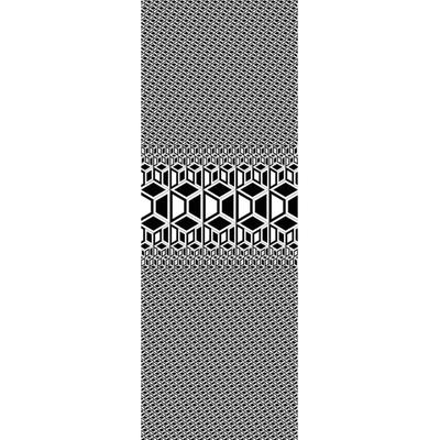 Fototapete ARCHITECTS PAPER "Labyrinth", schwarz (schwarz, weiß), B:1m L:2,8m, Vlies, Tapeten, Grafik Tapete Schwarz Weiß Panel 1,00m x 2,80m