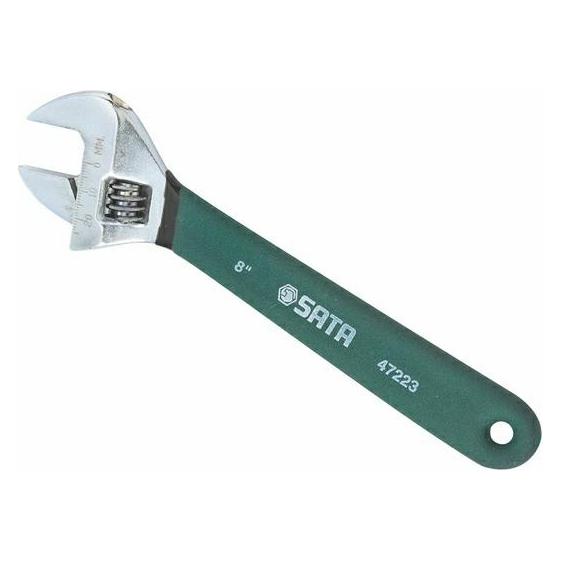 SATA ST47223SC Verstellbarer Schraubenschlüssel, 20,3 cm breiter Griff für verbesserten Komfort und (ST47223SC)