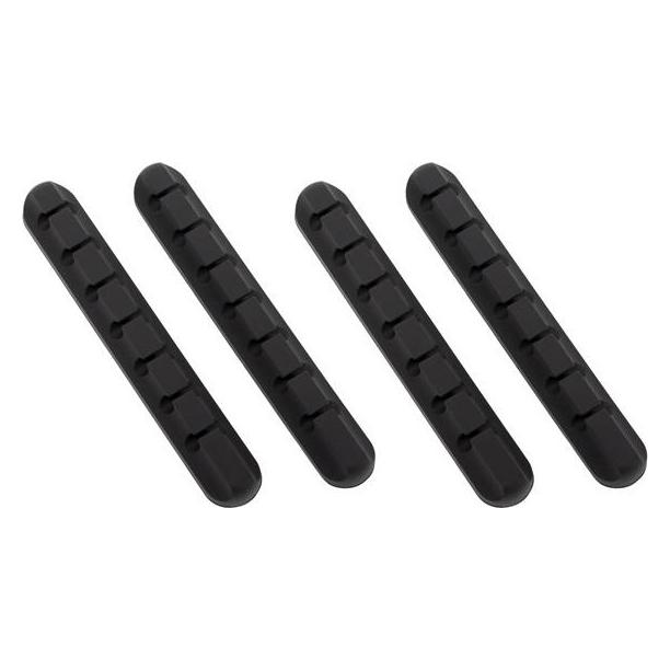 Dutzo Kabelholdere - 7 huller - pakke med 4 stk - sort (DCORDHOL7BLK)