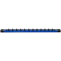 BGS Halteschiene für 12 Steckschlüssel-Einsätze | magnetisch | für Antrieb 6,3 m...