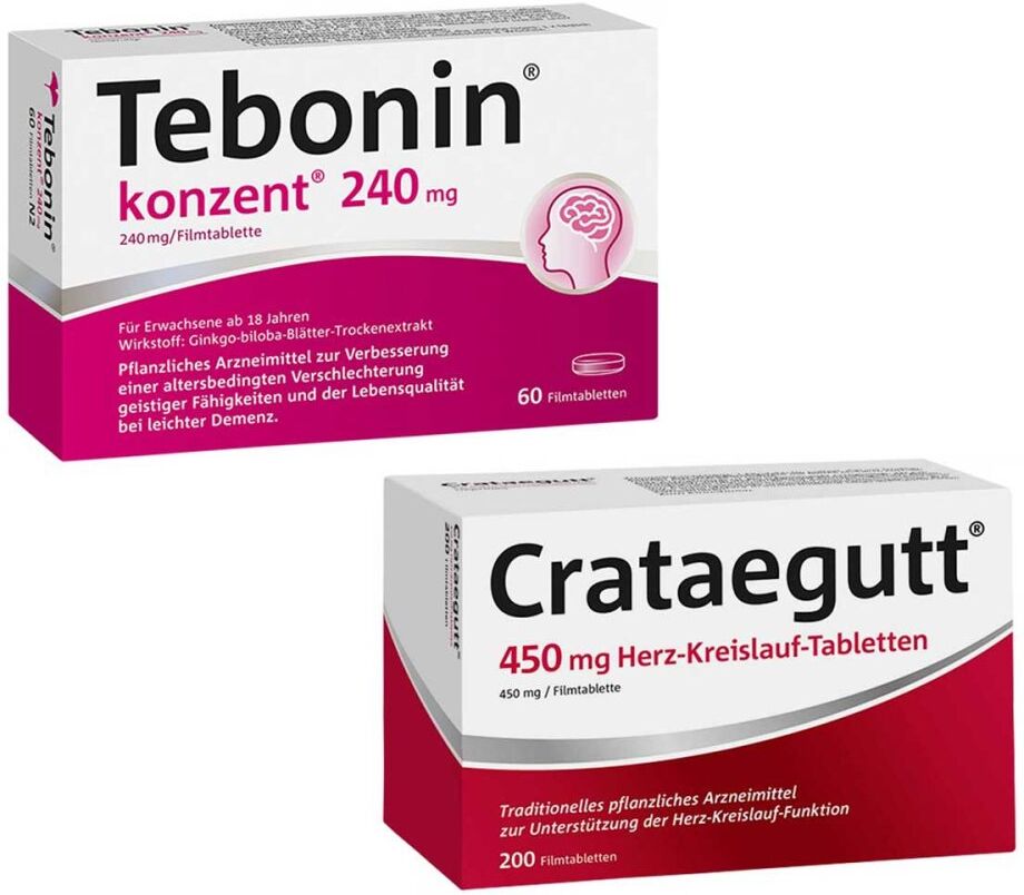 Crataegutt 450 mg und Tebonin konzent 200+60stk