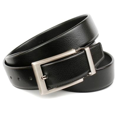 Ledergürtel ANTHONI CROWN, Herren, Gr. 90, schwarz, Leder, unifarben, Gürtel Ledergürtel, für den klassischen Business Look