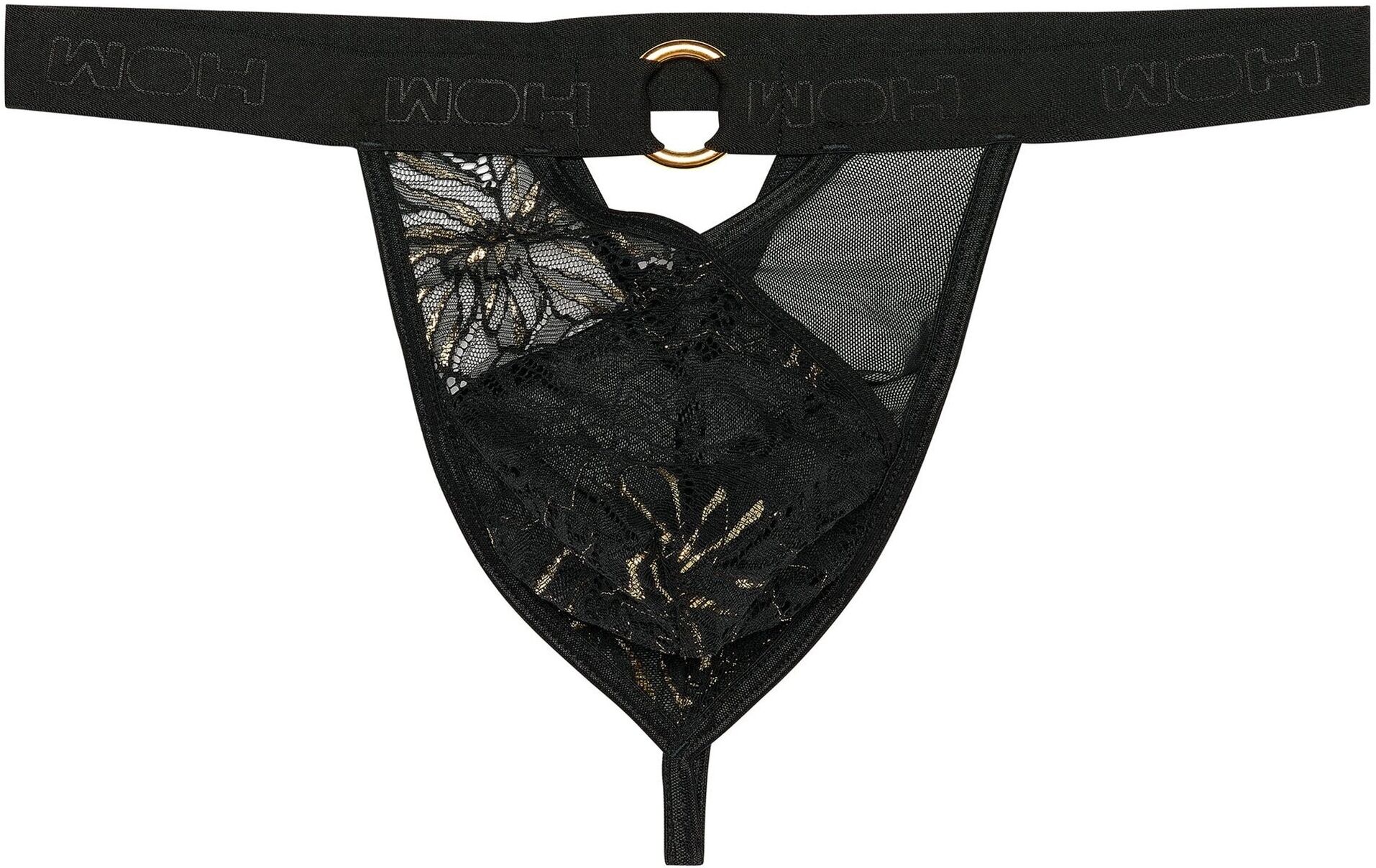 String WOH "String Pure Seduction G-String 1er Pack", Herren, Gr. XL, schwarz, Obermaterial: 83% Polyamid PA. 11% Elasthan EL. 6% Metall MT., Unterhosen String