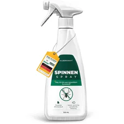 Silberkraft Spinnenspray – Anti Spinnen Spray zur Spinnenabwehr für Haus, Wohnung, Keller, Garage & Terrasse – 500 ml Sprühflasche