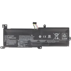 AccuCell Akku Lenovo IdeaPad 320, 520 (2 Zellen, 4730 mAh), Notebook Akku, Schwarz