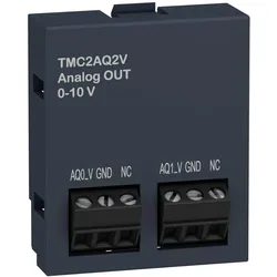 Schneider Electric TMC2AQ2V Steckmodul, Modicon M221, E/A Erweiterung, 2 Analogausgänge, Spannung, Auflösung 12 Bit, Schraubklemmen