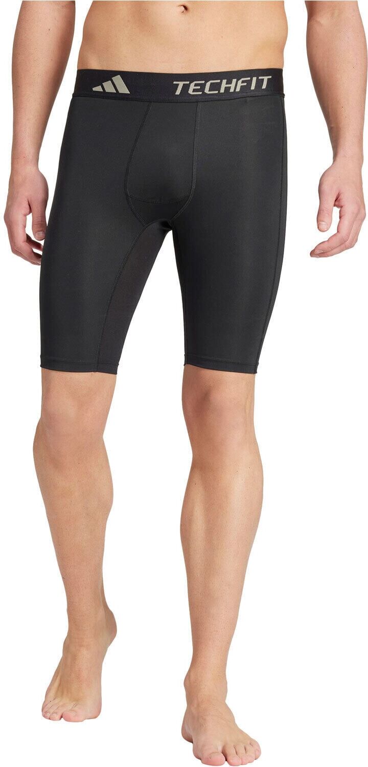 Adidas techfit compresion training mallas cortas fitness hombre Negro (M)