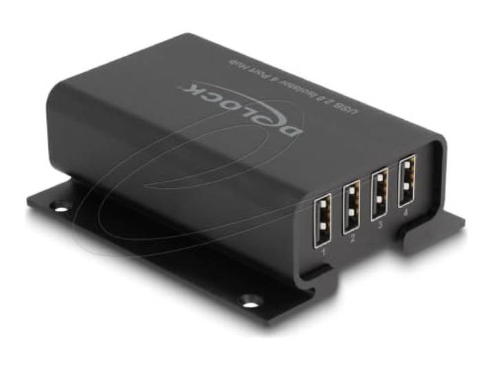 DeLOCK 4 Port USB 2.0 Isolator Hub with 5 kV Isolation for data lines