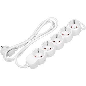 Orno Steckdosenleiste ORAE13149, mit 1,5m Kabel, 5-fach in weiß
