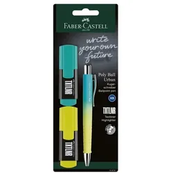 Faber-Castell Schreibset »TXTLNR + Poly Ball« 3 tlg. türkis
