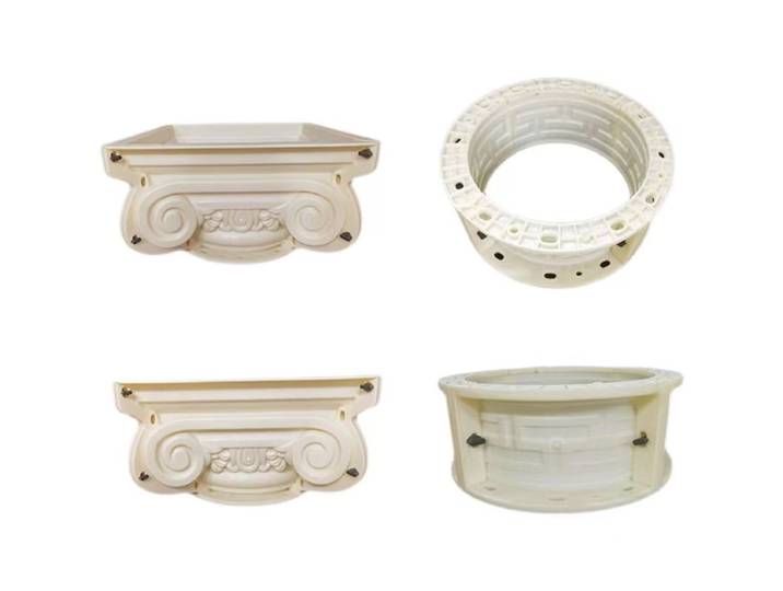 Moule de colonne romaine, moule de capot de colonne cylindrique, moule de tête et de base de colonne, forme décorative, en plastique ABS et acier, réutilisable